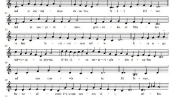 Solemn Salve Regina Sheet Music PDF with drone